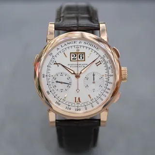 A. Lange & Söhne Datograph 403.032 39mm Rose gold Silver