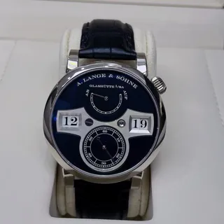 A. Lange & Söhne Lange Zeitwerk 140.029 42mm White gold Black