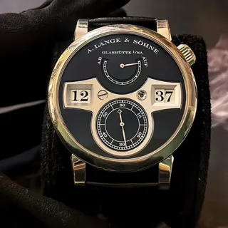 A. Lange & Söhne Lange Zeitwerk 140.029 42mm White gold Black