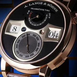 A. Lange & Söhne Zeitwerk 142.031 42mm Rose gold Black