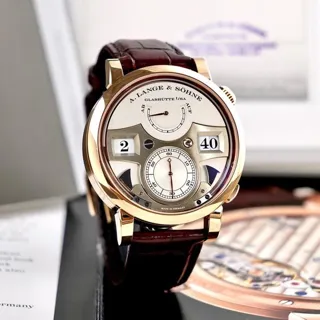 A. Lange & Söhne Zeitwerk 145.032 44mm Rose gold Silver