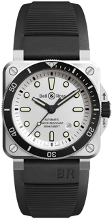 Bell & Ross Instruments BR0392-D-WH-ST/SRB 42mm Stainless steel Silver