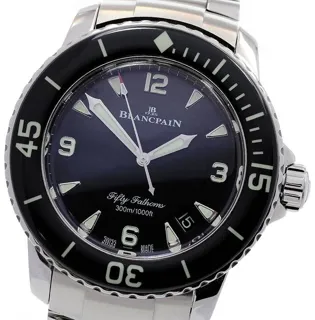 Blancpain Fifty Fathoms 5015-1130-71S 45mm Stainless steel Black