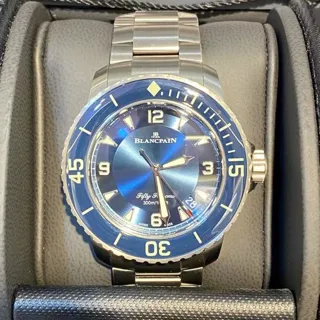 Blancpain Fifty Fathoms 5015-12B40-98B 45mm Titanium Blue