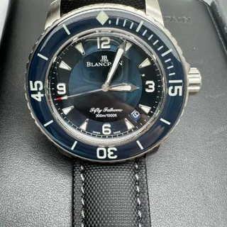 Blancpain Fifty Fathoms 5015-12B40-O52A 45mm Titanium Blue