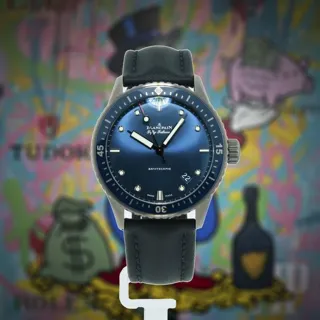 Blancpain Fifty Fathoms Bathyscaphe 5000-0240-052A Ceramic Blue