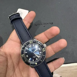 Blancpain Fifty Fathoms 5015-12B40-O52B 45mm Titanium Blue