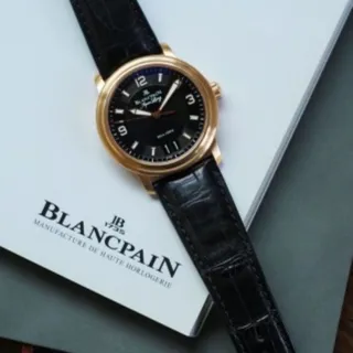 Blancpain Léman 2850B-3630A-64B 40mm Red gold Black