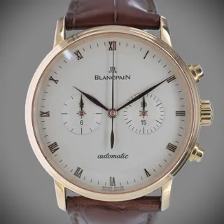 Blancpain Villeret 4082-3642-55B 40mm Rose gold Silver