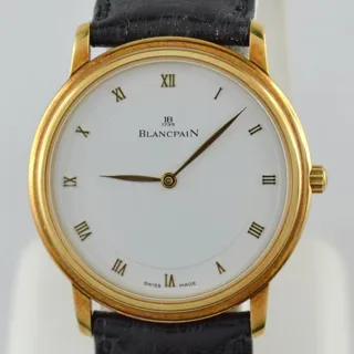 Blancpain Villeret 6222-1442-55 35mm Yellow gold White