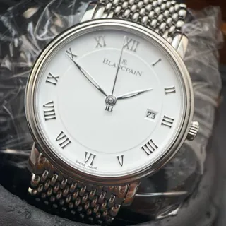 Blancpain Villeret 6651-1127-MMB 40mm Stainless steel White