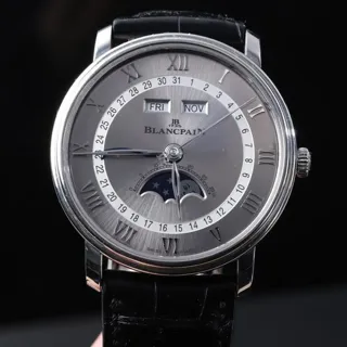 Blancpain Villeret 6654-1113-55B 40mm Stainless steel Gray