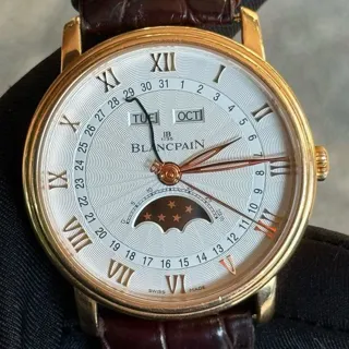 Blancpain Villeret 6664-3642-55B 40mm Red gold White