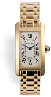 Cartier Tank Américaine 1710 Yellow gold White