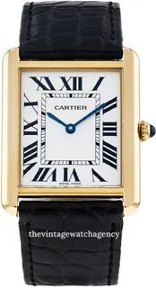 Cartier Tank Solo W1018855. 35mm 18 carat yellow gold$steel Silver