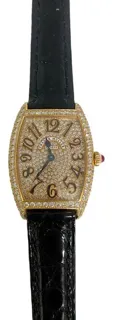 Franck Muller Cintree Curvex 1752 QZ D CD 25mm Rose gold Champagne