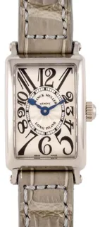 Franck Muller Long Island K18WG 18mm White gold Silver