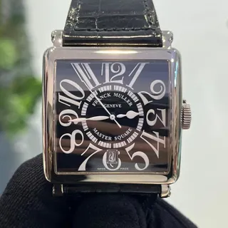 Franck Muller Master Square 6000 H SC DT 36mm White gold Black