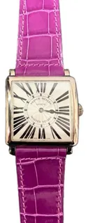 Franck Muller Master Square 6002 M QZ 33mm White gold Silver