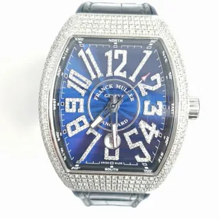 Franck Muller Vanguard V 45 SC DT 44mm Stainless steel Blue