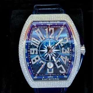 Franck Muller Vanguard V 45 SC DT 44mm Stainless steel Blue