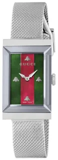 Gucci G-Frame YA147401 Stainless steel Green