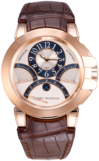 Harry Winston Ocean 400-MCRA44R 44mm Rose gold Silver