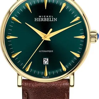 Herbelin 1647/P16BR 41mm Steel Green