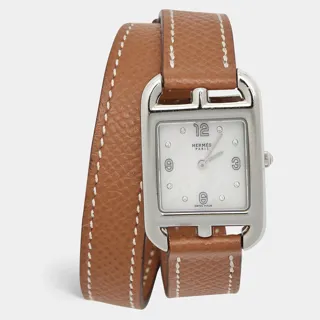 Hermès Cape Cod CC1.210c Stainless steel White