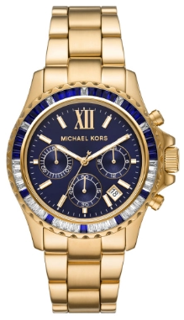 Michael Kors Oversized Everest MK6971 42mm Yellow gold and Stainless steel Navy blue