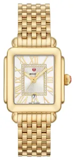 Michele Deco Madison Mid-Size MWW06G000014 Yellow gold and Stainless steel Silver