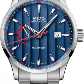 Mido Multifort M038.424.11.041.00 42mm Stainless steel Blue