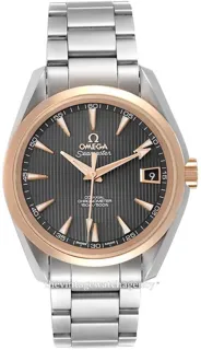 Omega Aqua Terra 231.20.39.21.06.003 38.5mm Stainless steel and Red gold Gray