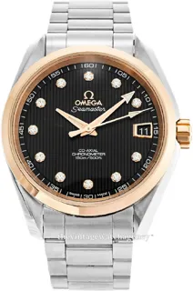 Omega Aqua Terra 231.20.39.21.51.003 38.5mm Stainless steel and Red gold Black