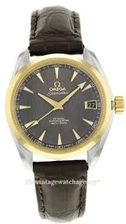 Omega Aqua Terra 231.23.39.21.06.002 38.5mm Yellow gold Gray