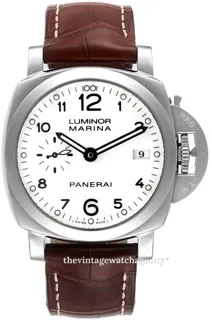 Panerai Luminor 1950 PAM 00523 42mm Stainless steel White