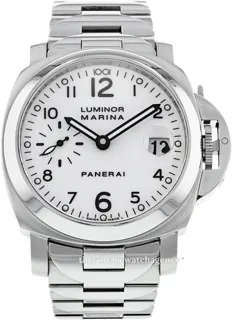 Panerai Luminor PAM 00051 40mm Stainless steel White