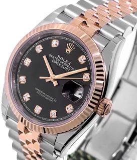 Rolex Datejust 36 126231 Stainless steel and 18k rose gold Black Diamond