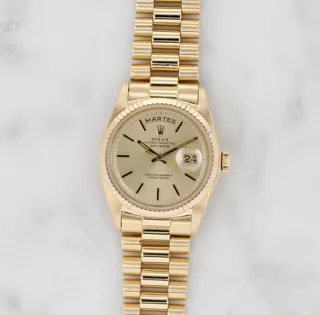 Rolex Day-Date 36 1803 36mm Yellow gold Champagne