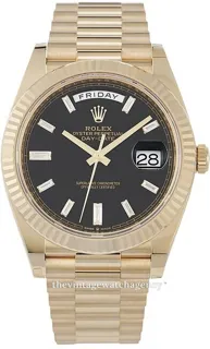 Rolex Day-Date 40 228238-0004 40mm Yellow gold Black