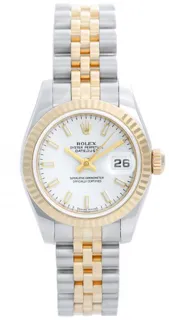 Rolex Lady-Datejust 179173 Yellow gold and Stainless steel White