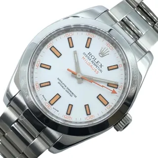 Rolex Milgauss 116400 40mm Stainless steel White