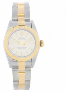 Rolex Oyster Perpetual 67193 Stainless steel and 18k yellow gold Silver