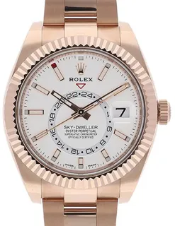 Rolex Sky-Dweller 326935 42mm Rose gold White