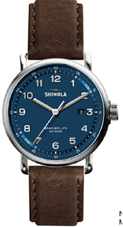 Shinola Canfield Model C56 S0120273241 43mm Stainless steel Blue