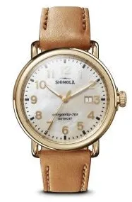 Shinola Runwell 41 S0120210678 41mm Yellow gold and Stainless steel and PVD White