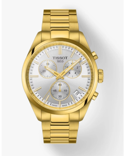 Tissot PR 100 T1504173303100 stainless steel$yellow gold PVD coating Silver