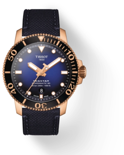 Tissot Seastar T120.407.37.041.00 Rose gold and Stainless steel graded blue-black