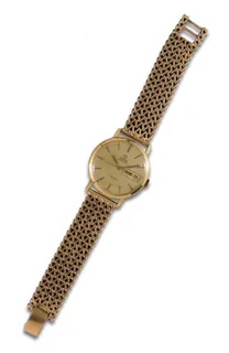 Omega De Ville 34mm 18k yellow gold Golden