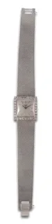 Longines 18mm 18k white gold Silver